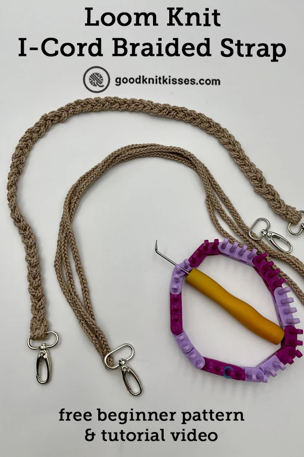 Beginner Needle Knit I-Cord Braided Handle/Strap - GoodKnit Kisses