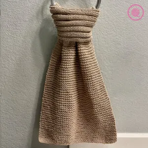 loom knit looped towel