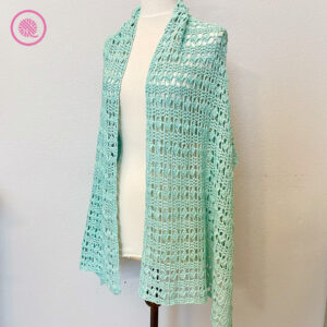 crochet lacy shawl pattern