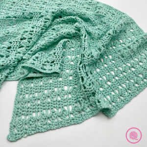 crochet lacy shawl pattern