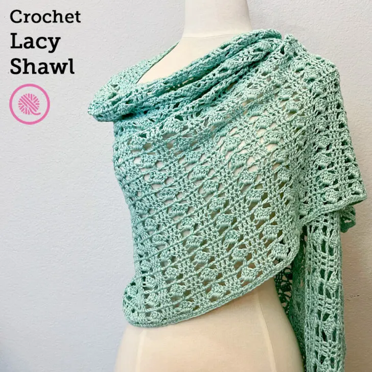 Gorgeous Crochet Lacy Shawl Pattern