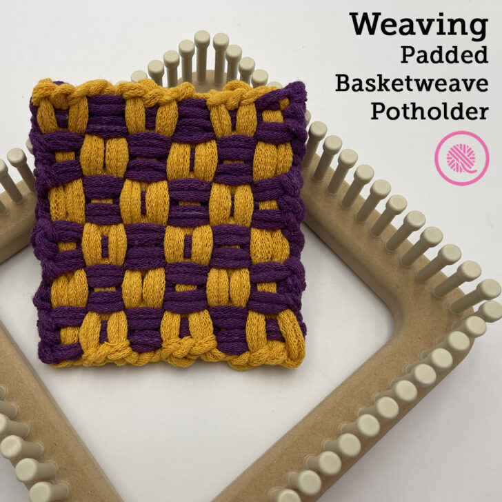 How to Weave the Padded Basketweave Potholder