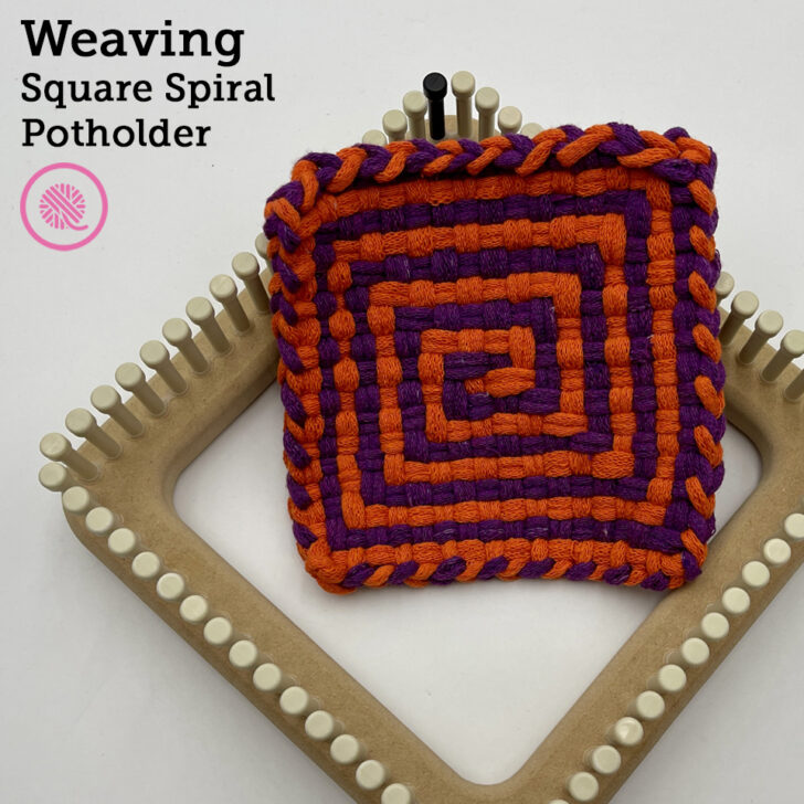 How to Weave a Square Spiral Potholder
