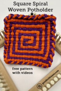 Square Spiral Potholder pin image