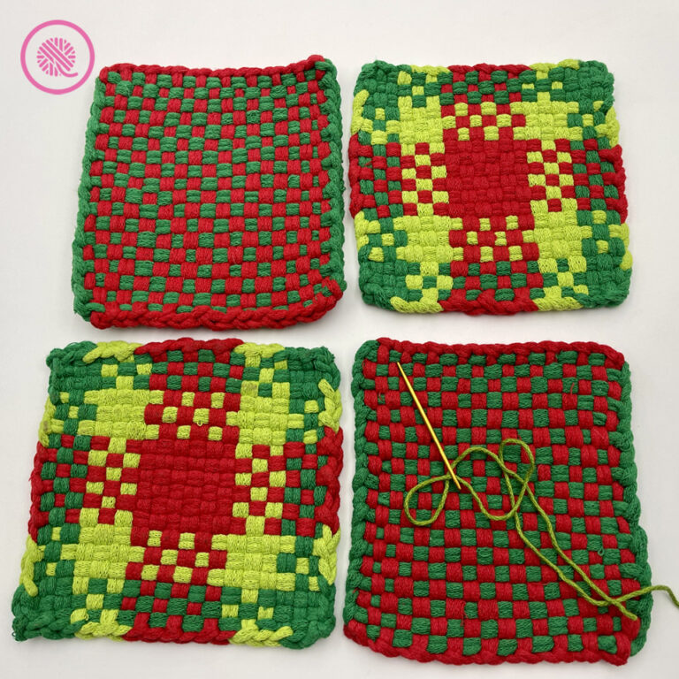 How to Seam Woven Potholders GoodKnit Kisses