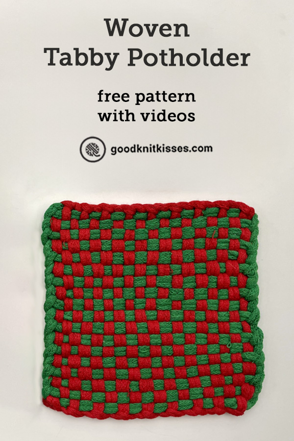 How to Weave a Tabby Potholder! - GoodKnit Kisses