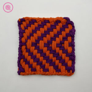 easy chevrons potholder pattern