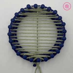 small loom with Kitchener cast on