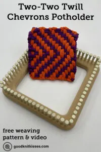 easy chevrons potholder pattern pin image