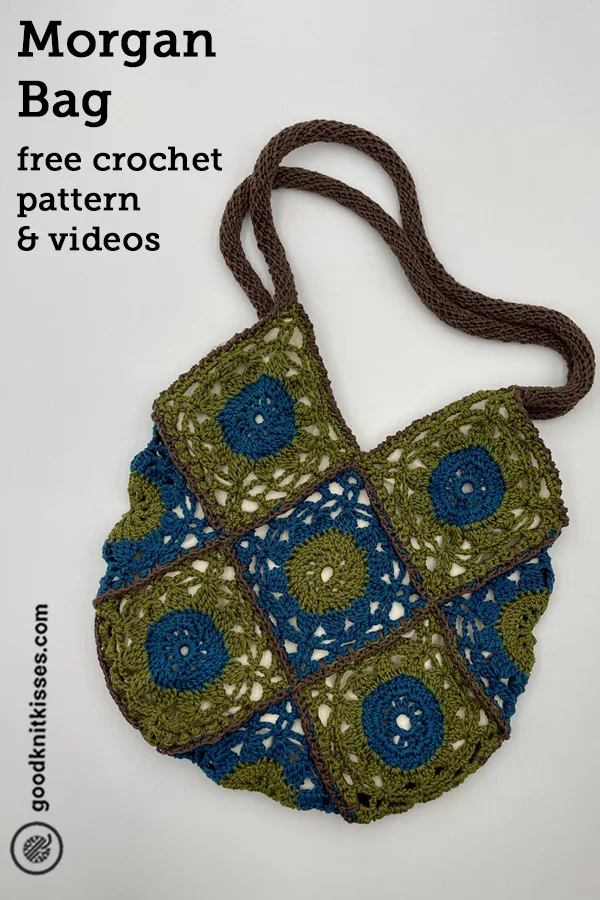 crochet morgan bag pin image