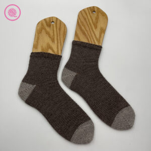loom knit basic toe-up socks