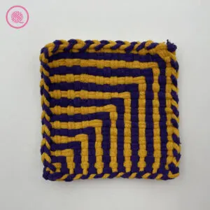 woven corners potholder pattern