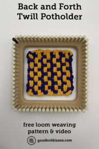 Back and Forth Twill Potholder pin image