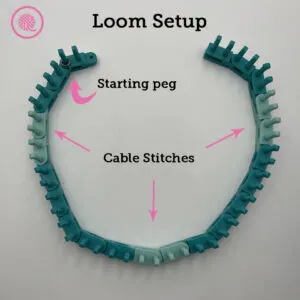 loom setup for squiggle cable cowl