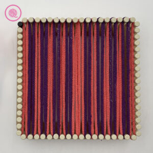 Four Corners Potholder warp setup