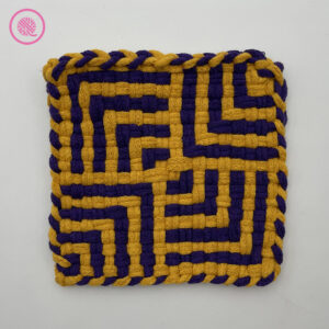 Diverging Corners Woven Potholder