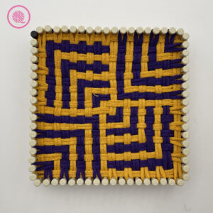 Diverging Corners Woven Potholder