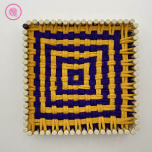 Woven Noughts and Crosses Potholder