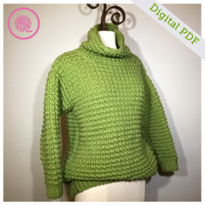 PDF: Loom Knit Easy Going Pullover Sweater