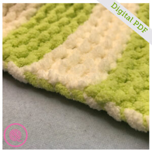 PDF: Loom Knit Garter Stripe Baby Blanket - Image 2