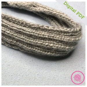 PDF: Loom Knit Ribbed Headband - Image 4