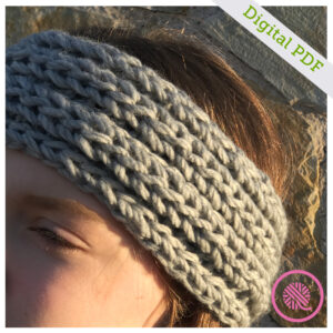 PDF: Needle Knit Easy Ribbed Headband - Image 2