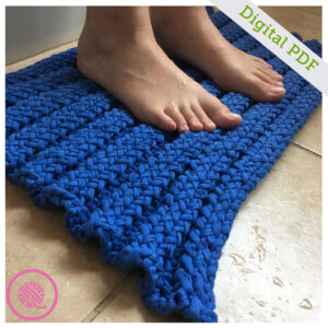 PDF: Loom Knit Triple Rib Bathmat