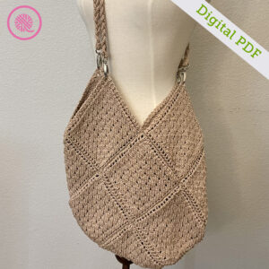 PDF: Loom Knit Eyelet Bag