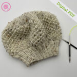 PDF: Needle Knit Beehive Beret