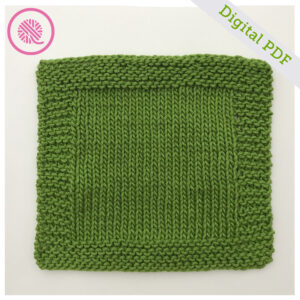 PDF: Needle Knit Basic Garter Border Washcloth - Image 2