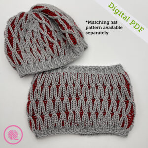 PDF: Loom Knit Twisted Brioche Cowl - Image 3