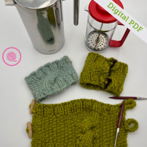 PDF: Needle Knit Coffee Press Cozy - Image 3