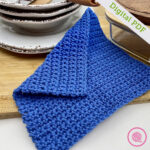 PDF: Crochet Easy Basic Dishcloth
