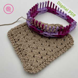 PDF: Loom Knit C2C Eyelet Square - Image 2