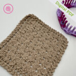 PDF: Loom Knit C2C Eyelet Square