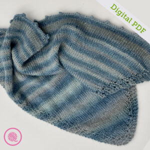 PDF: Needle Knit Grandma's Eyelet Shawl Pattern - Image 3