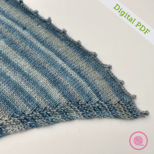 PDF: Needle Knit Grandma's Eyelet Shawl Pattern - Image 2