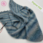 PDF: Needle Knit Grandma's Eyelet Shawl Pattern