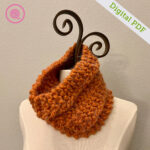 PDF: Finger Knit Garter Stitch Cowl