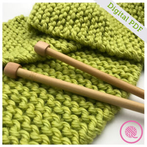 PDF: Needle Knit Basic Garter Scarf - Image 3