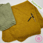 PDF: Needle Knit Grandma's Eyelet Blanket