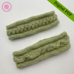 PDF: Needle Knit Cabled Headbands