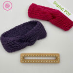 PDF: Loom Knit Twisted Headband