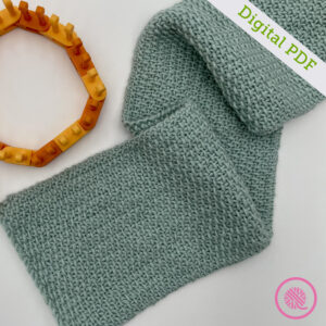 PDF: Loom Knit Linen Scarf