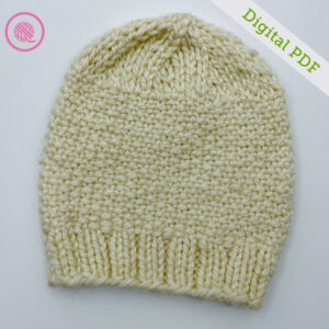 PDF: Needle Knit Linen Stitch Hat - Image 3
