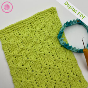 PDF: Loom Knit Lofty Lace Blanket