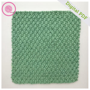 PDF: Needle Knit Moss Stitch Washcloths 4-in1 Pattern - Image 5