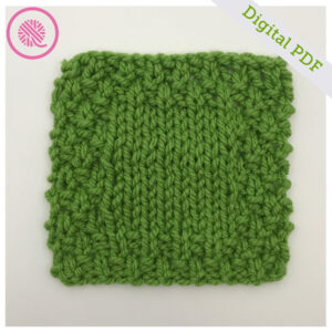 PDF: Needle Knit Moss Stitch Washcloths 4-in1 Pattern - Image 4