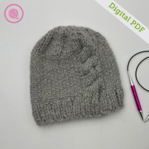 PDF: Needle Knit Cabled Linen Hat - Image 2