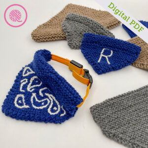 PDF: Needle Knit Pet Bandana - Image 6